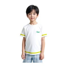 Customized Children's Summer Short-Sleeved T-Shirt | 3-Color Ribbon Design | Single-Color Embroidered Logo | Tsuen Wan Shek Lei Kindergarten | School Pants Supplier | SU430 Customized Children's Summer Short-Sleeved T-Shirt | 3-Color Ribbon Design | Single-Color Embroidered Logo | Tsuen Wan Shek Lei Kindergarten | School Pants Supplier | SU430